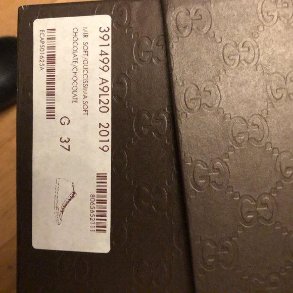 Gucci Brown Leather GG boots size 37 in original GG box/ wrapping New Authentic - Picture 16 of 16